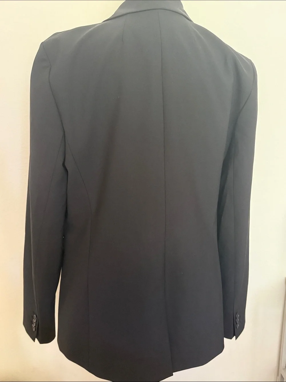 J. Crew sz 8 Black Single-Button Italian Wool Blazer lined great condition